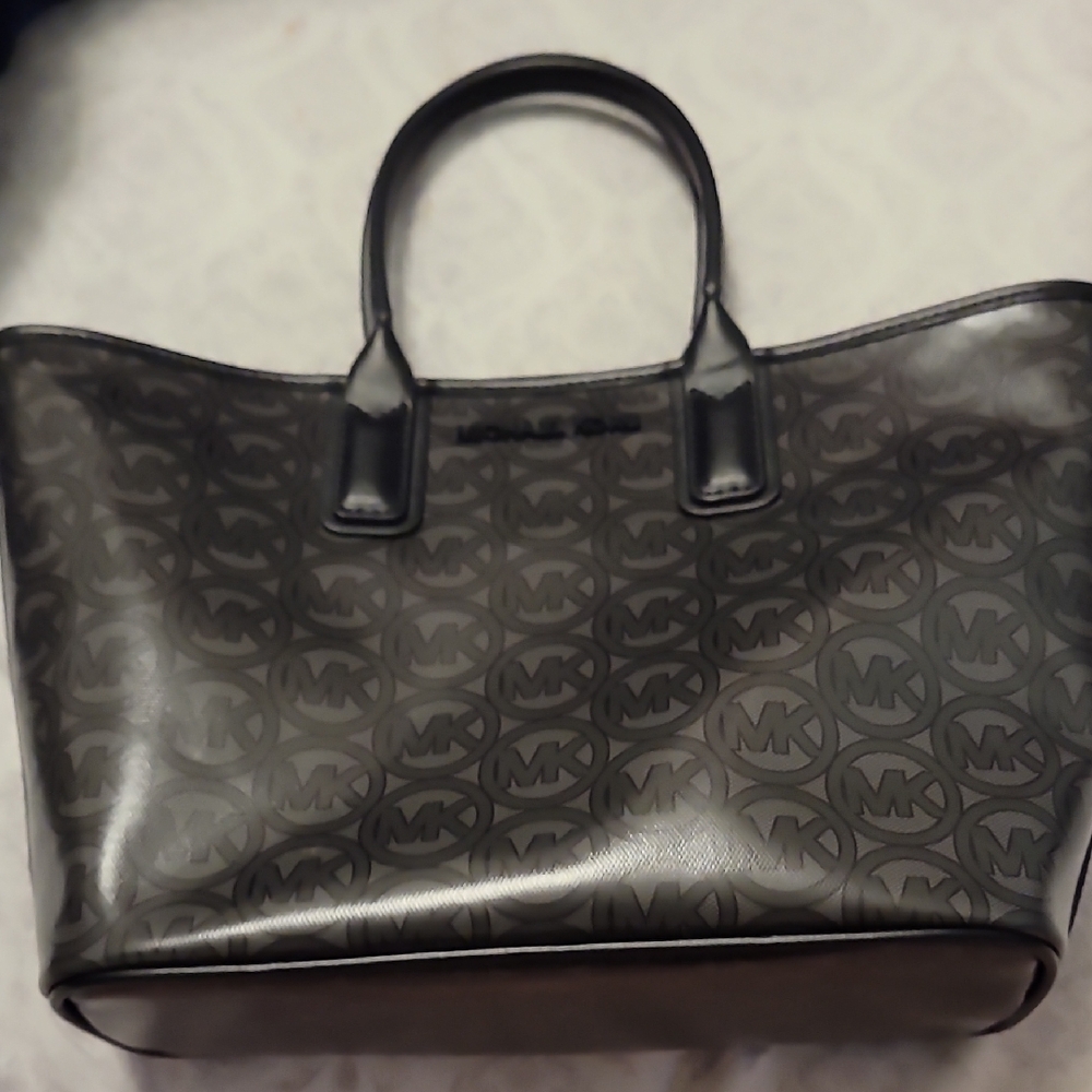 Michael Kors Gray Monogram Tote